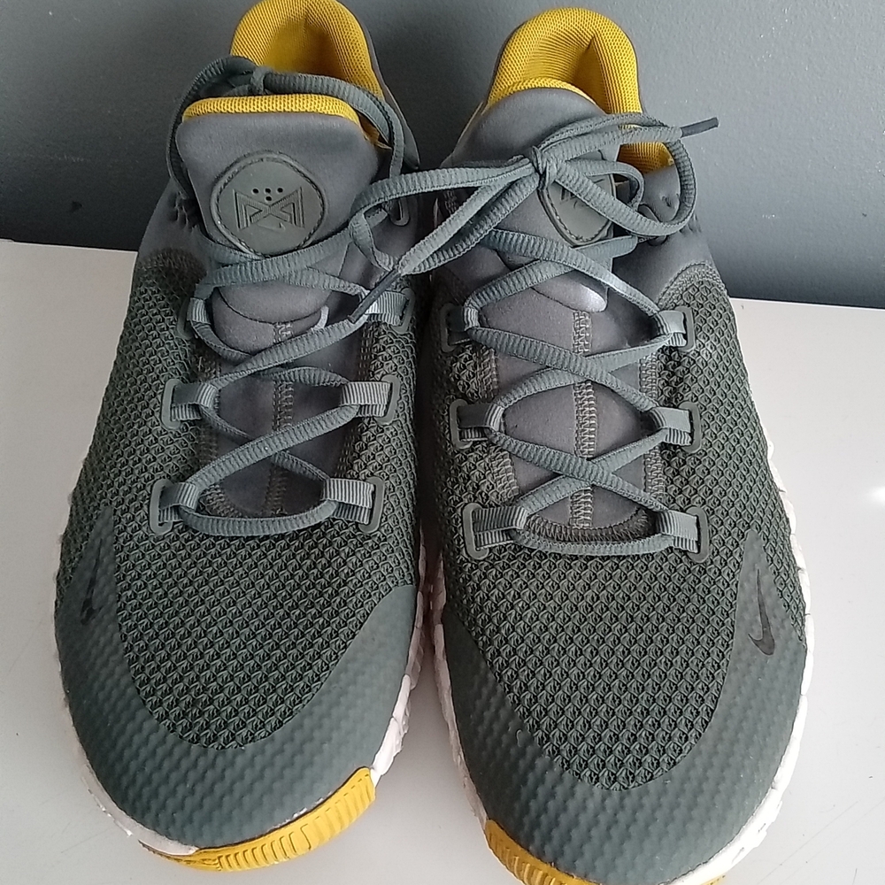 Nike Free Metcon 4 Mens Training Shoes Green Yellow Gym Workout Size‎ 10